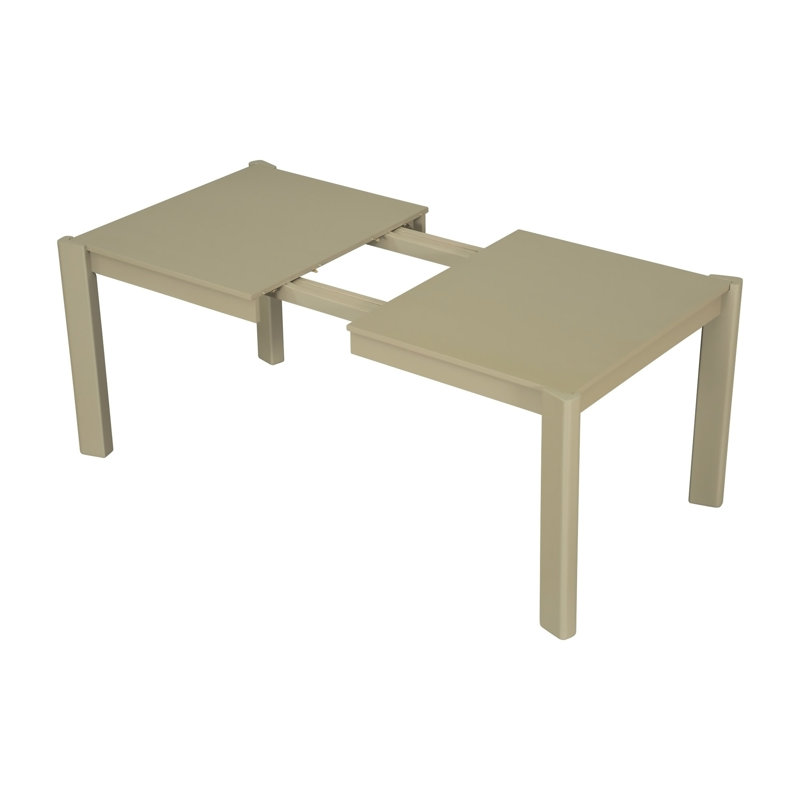 Table de salle à manger extensible Farmhouse Modern, Doré, Bois