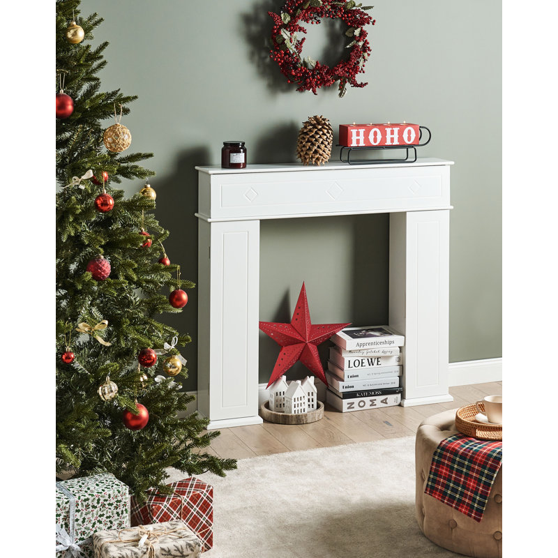 MISPEC Fireplace Surround, White