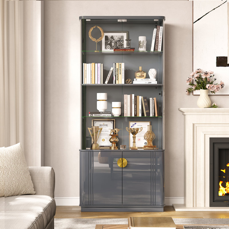 Display Cabinet, Grey