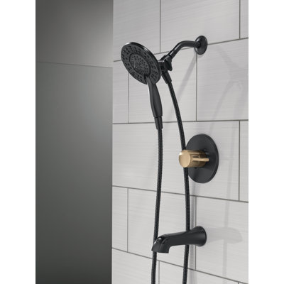 Albion Single-Function Tub Shower Faucet Set, Shower Trim Kit with In2ition Shower Head