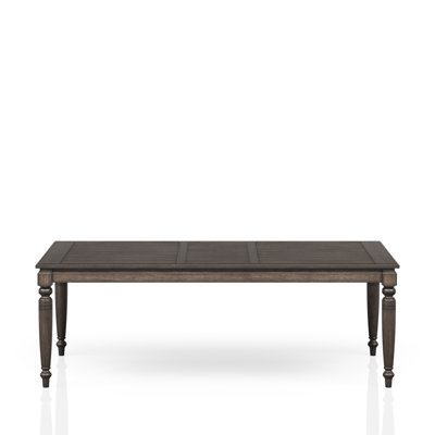 Traditional Style Expandable Dining Table In Rich Coffee Finish Deep Brown Table, 73.75 In. Package Depth