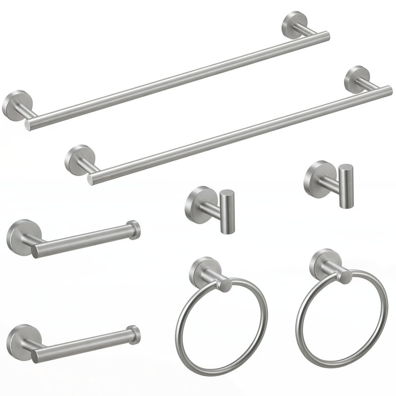 Towel Rack, Brushed Nickel