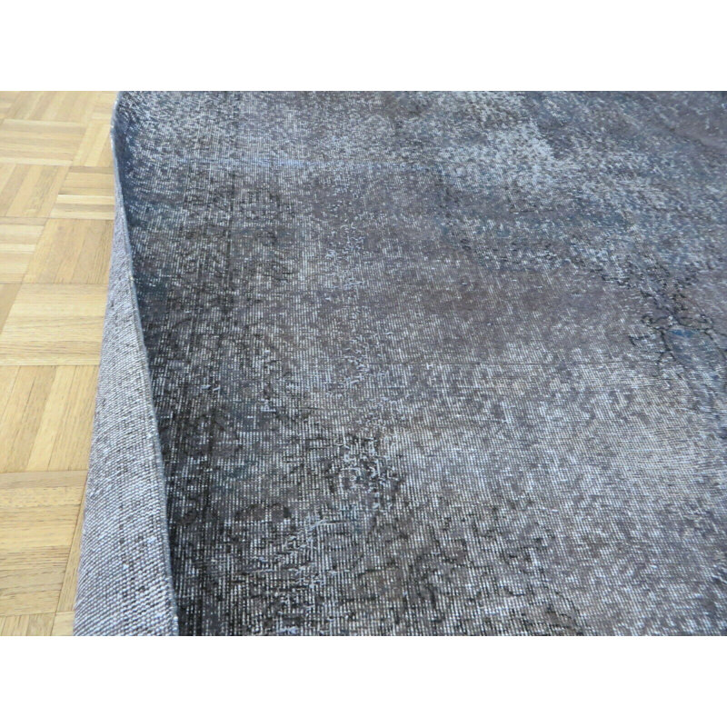 Tapis oriental turc Oushak gris noué à la main 6 pi 7 po x 9 pi 9 po 8955F370B7E349088BCF4262EE2483C1