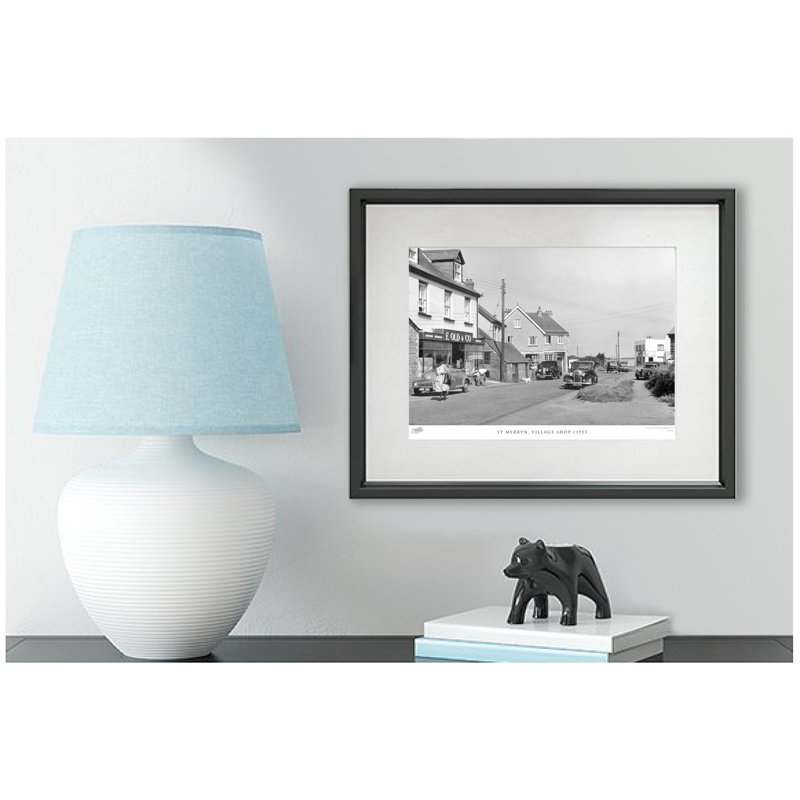 St Merryn, Village Shop C1955 by Francis Frith - Single Picture Frame Print, 28cm H x 36cm W x 2.3cm D