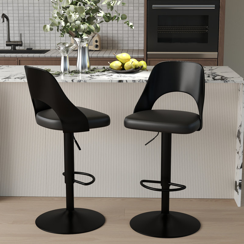 Tabouret Hittel, Noir
