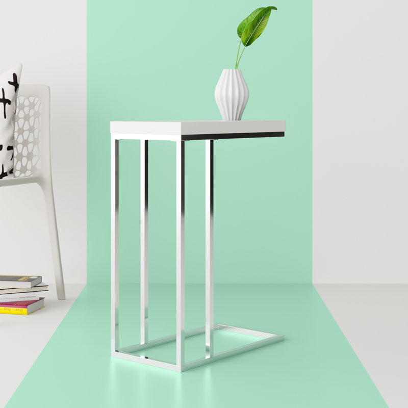 Cateena End Table, White
