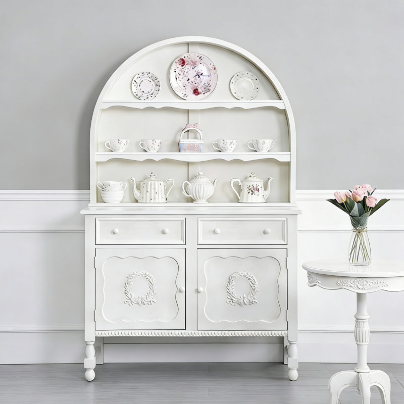 Table de buffet en bois massif de forme exquise