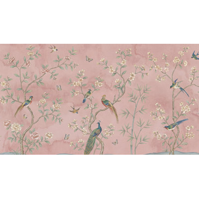 Chinoiserie Wallpaper Birds Floral Wall Mural