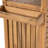 Outdoor Patio Acacia Wood Bar Cart, Natural Finish, Set of 1