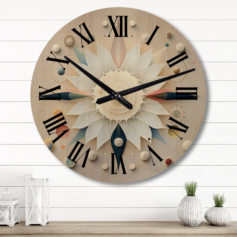 Horloge murale surdimensionnée en bois, Grand