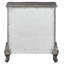 Table de chevet en bois gris avec 2 tiroirs doublés de feutre pour l'organisation de la chambre à coucher 2 de style antique