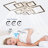 Dalchand 33" 6-Speed Dimmable LED Reversible Flush Mount Ceiling Fan With Remote And App