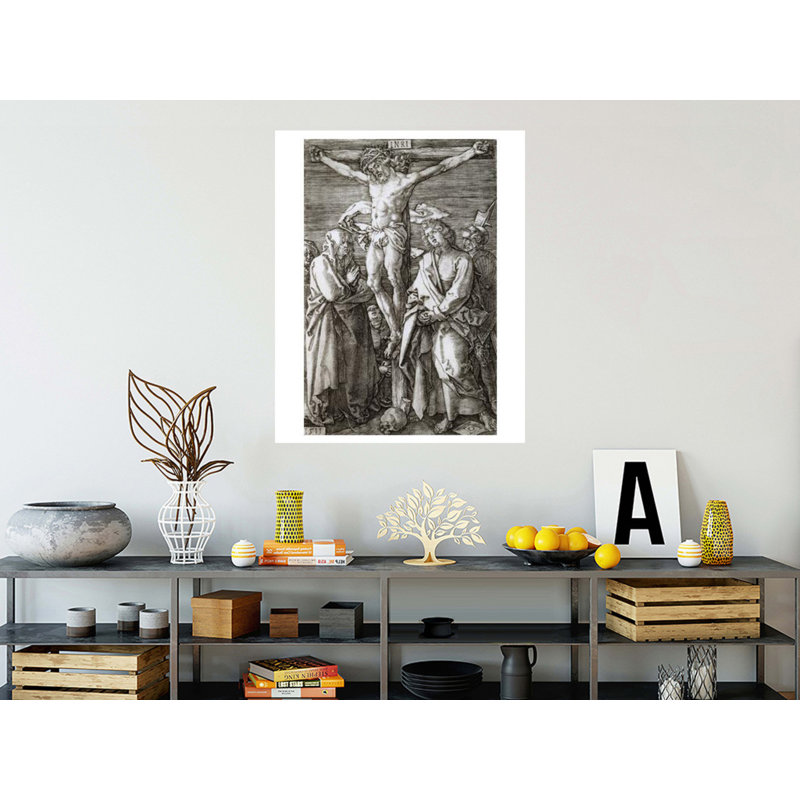 Crucifixion par Albrecht Dürer - Estampe numérique, H 40 po x l 32 po