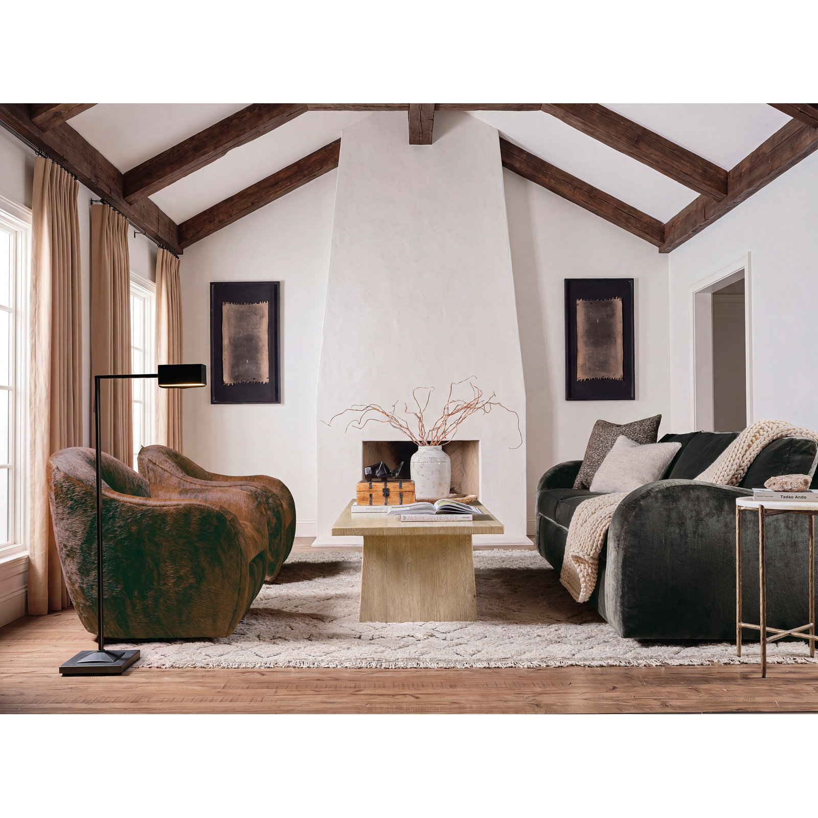 Melange Stone End Table