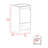Westbury 1-Shelf Freestanding Vanity Cabinet Light Gray-1547387142