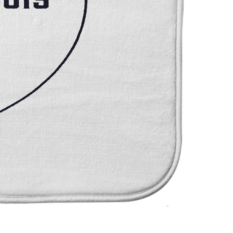 Tapis de bain Emily Gone, l 24 po x L 36 po, Blanc