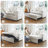 Naykin 2-Person Faux Fur Sofa Bed with Removable Cushion Cover-1034732970-1017162312