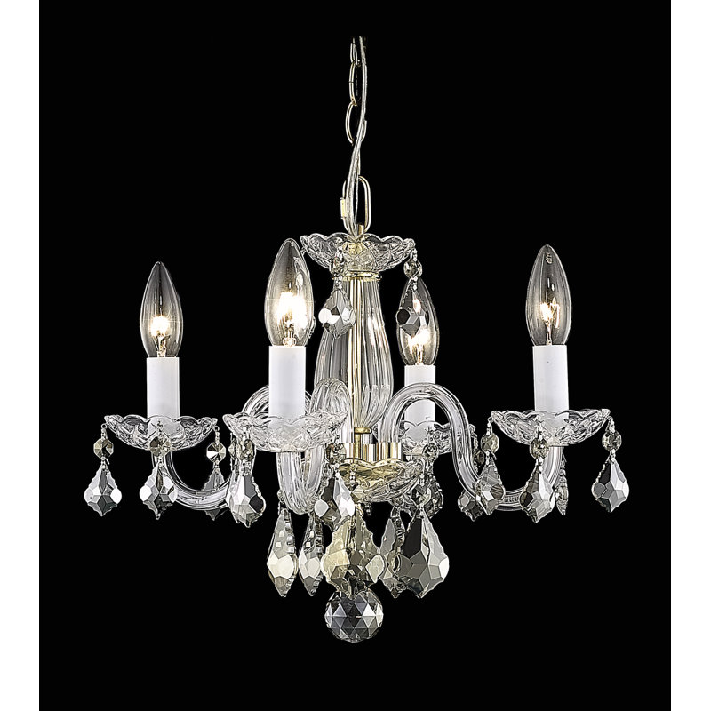 Duska 4 - Light Chandelier, Gold