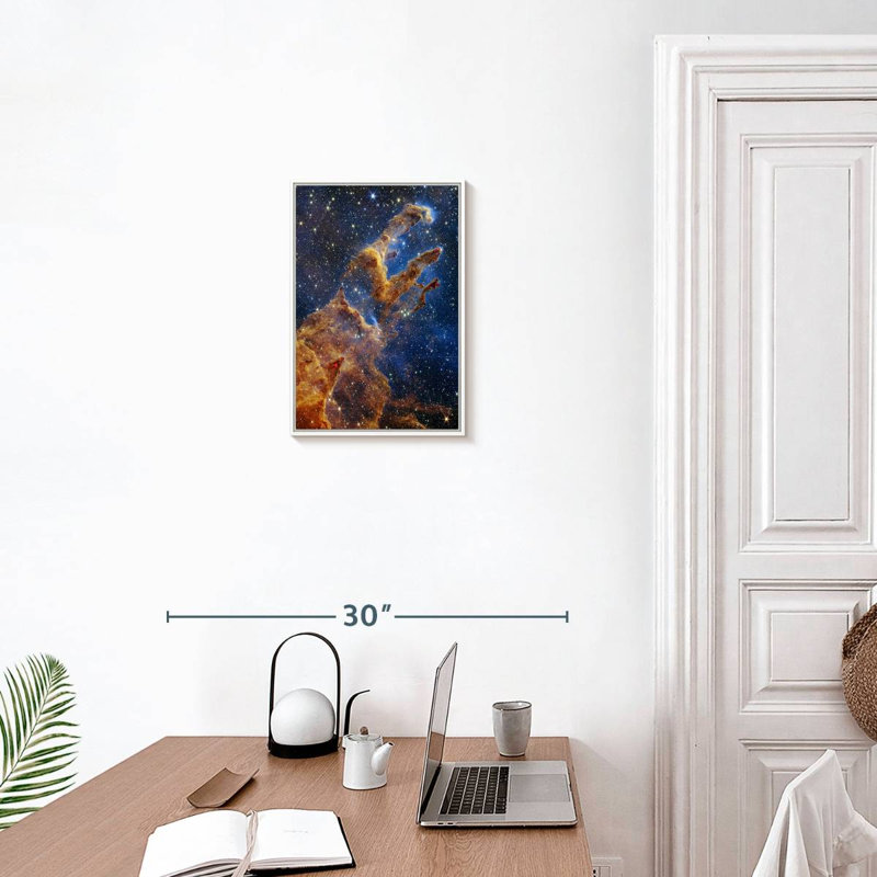 Pillars Of Creation II, 13" x 19", Floating Frame White