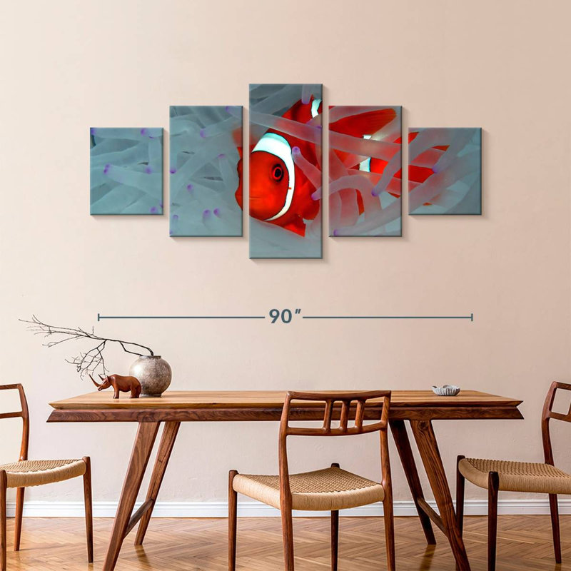 Hiding Clown Fish, 42" H x 92" W