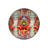 Round Woven Base Vintage Decorative Carpet With Multicolored Abstract Motifs And Bee Patterns-1953514094