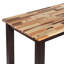 Table de salle à manger en bois massif d'hévéa à hauteur de comptoir Lorraine-1757557415