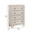Cuzzy Tall Dresser Chest With 4 Drawers, Natural White Wood-133640568