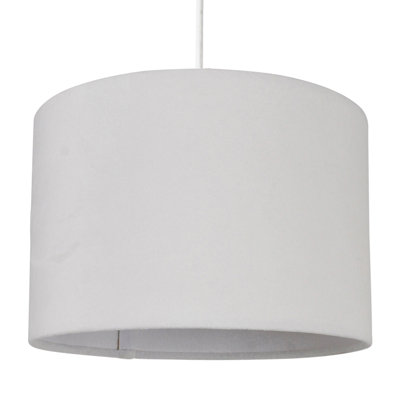 Velvet Drum Velvet and Cotton Pendant Shade ( Screw On )