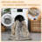 Waterproof Rug Pad Persian Style Camel 360g Pile Weight Pearl Velvet Washable Foldable Non-Shedding Living Room/Bedroom Light Grey-541055484