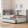 Versatile Smart Storage Twin Size Daybed with USB & Trundle