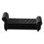 Banc de rangement rembourré et capitonné
