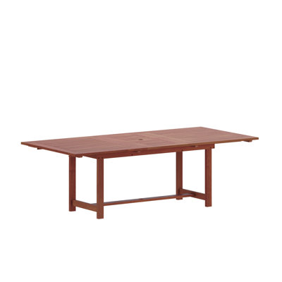 Alyisa Rectangular FSC Wood Outdoor Patio Extendable  Dining Table by Lark Manor