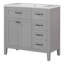 Ensemble de meuble-lavabo 36 po avec lavabo, armoire de salle de bain avec tiroirs, structure solide et panneau de fibres à densité moyenne-108686720-108686734