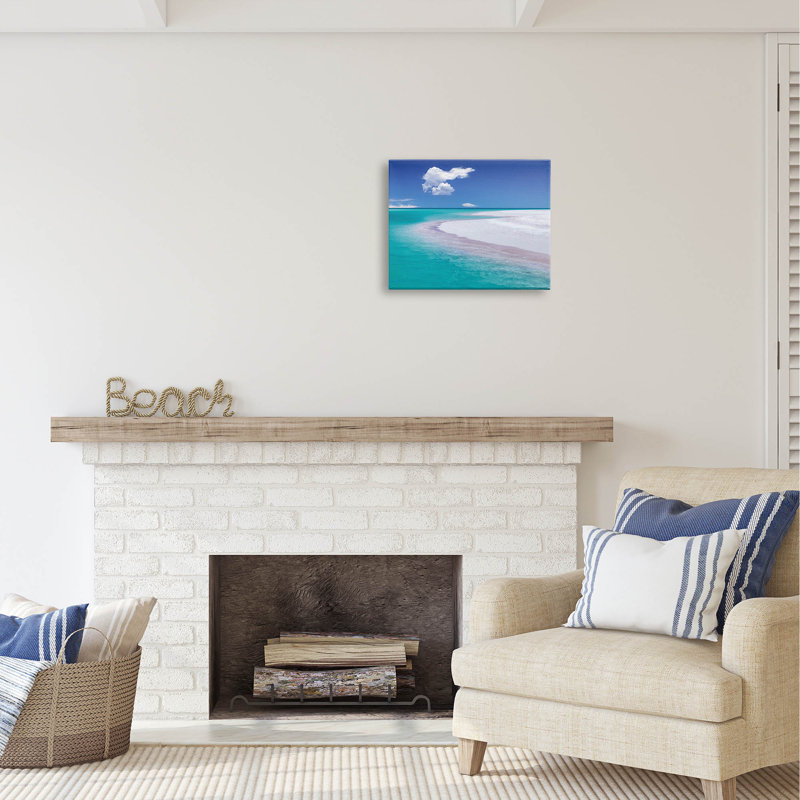 Au-547-Toile, plage tropicale, rivage sur toile par Dennis Frates, photographie, H 16 po x l 20 po x P 1,5 po