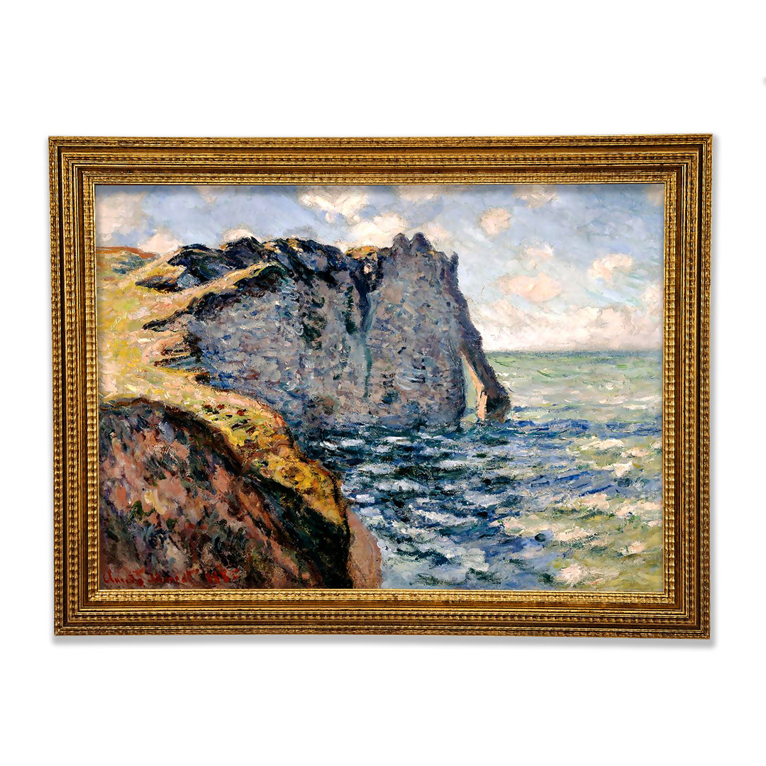 Die Klippe von Aval bei Etretat von Monet - Einzelne Bilderrahmen Kunstdrucke