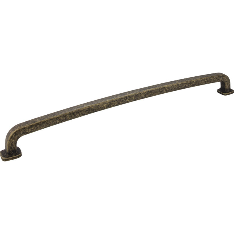 Belcastel I Appliance Pull, Distressed Antique Brass, 18"