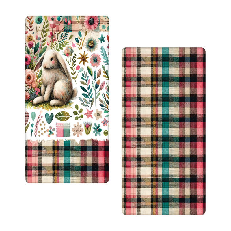 Microfiber Easter Fitted Sheet, Twin Extra Long Fitted Sheet
