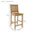 Windsor Outdoor 9 - Piece Teak Bar Height Dining Set