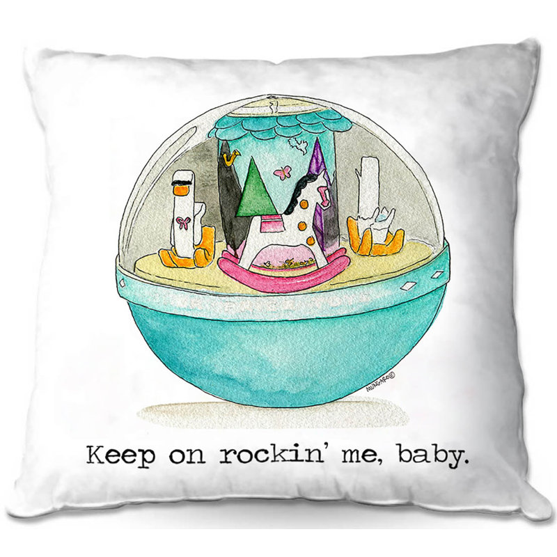  Coussin Couch Jouets Keep on Rocking Me Baby, 18 po x 18 po