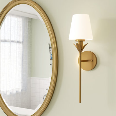 Mara 1-Light Brass Dimmable Arm Wall Sconces Wallchiere