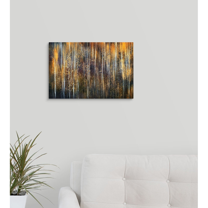 « a automne song », reproduction sur toile, H 12 po x l 18 po x P 1,5 po