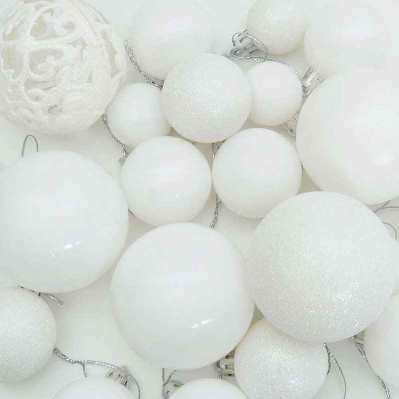 Artificial Slim Christmas Tree, White, 3.94' H