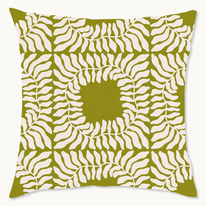 Floral Outdoor Throw Pillow