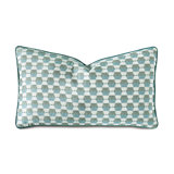 Twin Palms Geometric Rayon/Viscose Reversible Throw Pillow