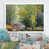 Impression blanche sur toile encadrée