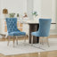 Ensemble de 2 chaises capitonnées avec garniture cloutée-583559470