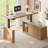 63'' L-Shaped Electric Standing Desk, Height Adjustable Computer Desk With 3 Drawers & Memory Controller For Home & Office -1132112103