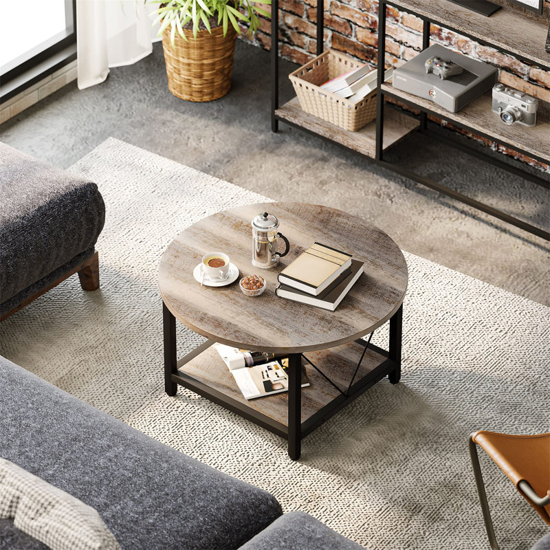 Amarilda Coffee Table with Storage, Beige