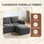 Canapé modulaire en chenille avec repose-pieds Cloud-1737286105