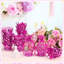 15-piece Pink Fillable Crown Goblets With Pouches